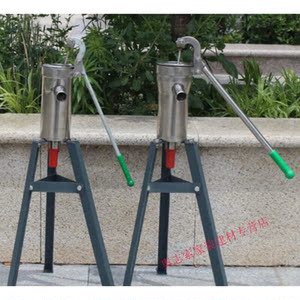 手动压水井手摇吸水泵家用压井不锈钢压井井水泵摇水泵自吸泵小号