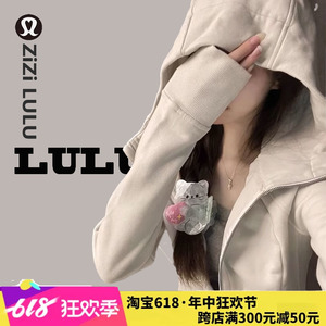 ZiZi LULU瑜伽服外套女士秋季修身套装女装上衣运动跑步粉色卫衣