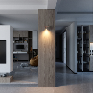 22壁挂射灯卧室客厅书房玄关过道简约黑胡桃实木个性设计师现代k