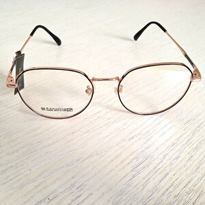 镜片titanium可配超男女大达芬奇眼镜近视眼镜框潮框金色钛复古轻