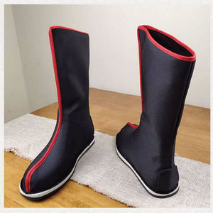 搜涉古装汉服布靴子男女古代鞋子大臣书生中式长筒靴子戏曲防滑演