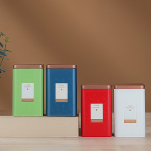 茶叶铁罐白茶红茶绿茶方形储存罐马口铁金属空罐二两半包装盒定制