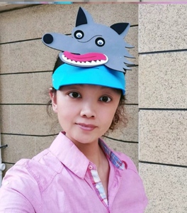 狼和小羊动物头饰道具黄狗卡通帽子幼儿园61儿童话剧表演大象头套