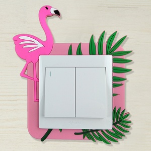 6个装开关贴墙贴保护套插座装饰开关套客厅灯 装饰贴组合搭配