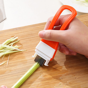 厨房切菜小工具 手柄型大小葱切丝器葱花器 葱丝刀切葱神器