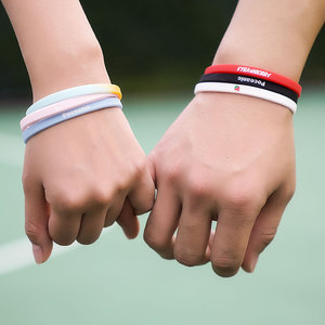 篮球手环情侣硅胶橡胶饰品草莓手环情侣x礼物男女运动腕m.