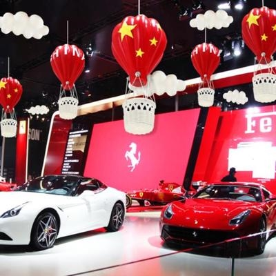 店d铺橱窗装饰热气球汽车展厅会天花板悬挂灯笼吊饰热气