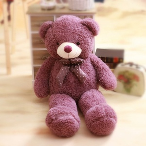 g6女泰生物号抱迪米日偶公仔熊玩熊色毛送具大熊大玩绒紫