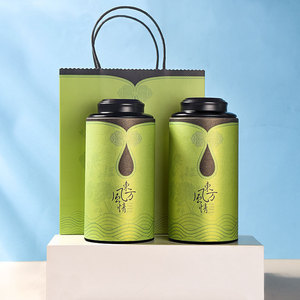 茶叶罐茶叶盒密封纸筒绿红白黑黄茶包装盒空礼盒装批发家用储茶罐