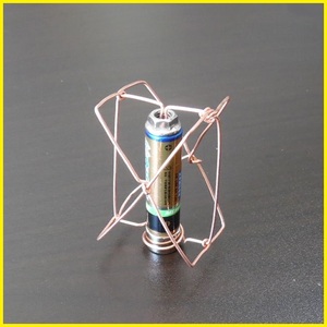 自制电动机 电磁感应物理实验科技小制作科学发明电池磁铁铜线