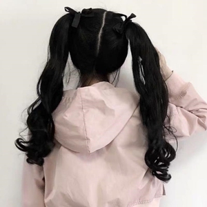 双马尾假发女绑带式超轻少量自然低马尾片日系jk微卷发尾蓬松仿真