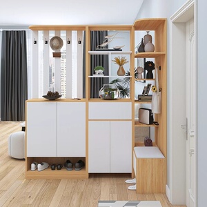 940人付款淘宝鞋柜衣架一体家用门口结实经济型防尘玄关柜l进门带门