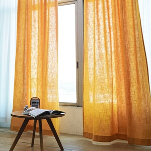 窗帘布文艺复古纯棉