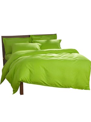 棉果纯品绿被色全4套棉上罩用套简素约b品四床单色床色件纯被床绿