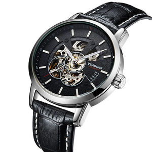 威顿(veadons)手表男士机械表男表全自动镂空机械表商务防水夜