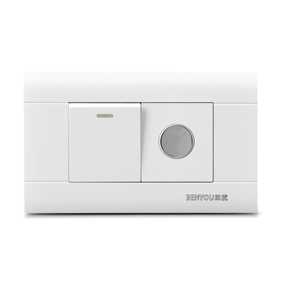 118型一开单双控带面板光声控开关延时楼道家用感应控节能灯 led