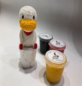 创意diy立体纸浆画玩偶手工材料包美术活动填色雕塑鸭子熊独x角兽