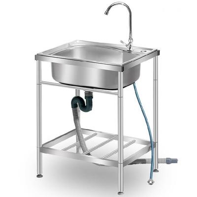 洗手池r台盆柜组合家用不绣钢户型b临时挂式不锈钢加厚水槽简易槽