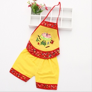 端午节宝宝衣服五毒背心婴儿w肚兜夏季薄款松紧带宝宝护腰护肚子