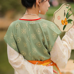 俏佳人原创【初夏】唐制汉服女半臂圆领衫破群改良日常汉服夏