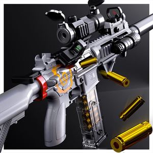 m416电动连发抛壳软弹手自一体玩具仿真机关抢大容量榴弹炮全套装