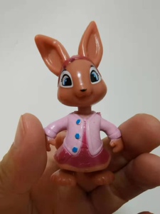 彼得兔公仔彼得兔丽丽本杰明塑料公仔手办玩具关节f玩偶摆件模型