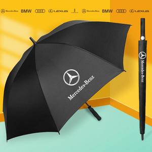 4S店雨伞汽车配件原厂专用全自动折叠伞长柄黑胶防晒