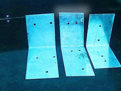 泡沫砖空气砖块加气块砌墙固定连接片l型角码拉片n镀锌板1mm厚1.