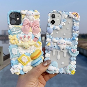 玉桂狗玲娜贝儿小清新奶油胶手机壳diy手工自己制作材料包全套装