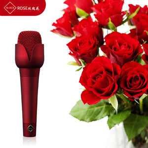 mrck rose玫瑰花电容麦克风电脑手机声卡专用录音主播网红主持唱歌降