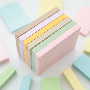 100张 彩色便利贴纸创意学生用可爱卡通少女心便签本子粘e性强