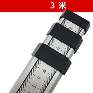 垫铝合双7米水i位测量尺3尺出口方形标米条水位线标尺杆金.