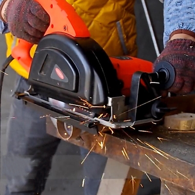 金属锯g4-185y切割机七寸手提式一刀切铁板铝材彩钢板开板机电圆.