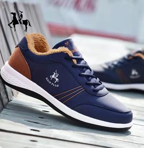 奈克保罗真皮鞋秋冬季运动鞋男士防滑皮面休闲运动百搭加绒鞋专卖