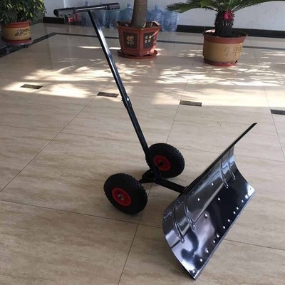 新品手推除雪铲推雪板大号扫雪f具车工铲雪神器除扫x板雪雪机带轮