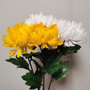 上坟花束清明节扫墓用塑料花假花祭祀金丝菊绢花墓前仿真黄白菊0人