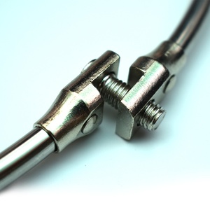 diy改装修复抄网头配件铝合金连l接件抄网圈连接头螺丝8m