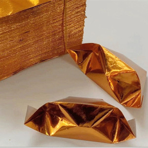 金元宝纸半成品锡泊纸金色手工折叠切角加厚祭祀大号烧纸大.全200