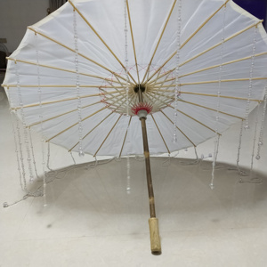 lolita古风cos电视剧珍珠流苏飘带油纸伞汉服道具拍照神器e摄影.