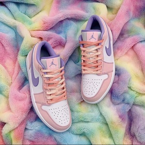 22适配aj1 lowg se arctic punch粉白紫粉色紫色渐变小樱花鸳鸯a.