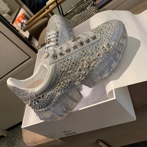 香港代购jimmy choo周仰杰老爹鞋水晶鞋闪亮休闲鞋时尚百搭运动鞋