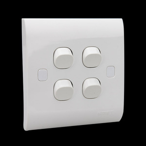 新品c3b老式4单双控86型四位单控指关开甲4开开控小按钮开关面板