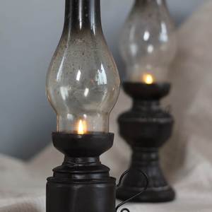 复古老式煤油灯摆件树脂烛台道具咖啡厅装饰品创意酒吧工艺品摆设
