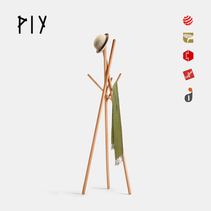 般iy原创红点奖nude卧帽架实木挂衣架落地衣室简约现代 一p工作.