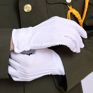 22学生升旗t仪式白手套运动会演出保安站岗礼仪白色阅兵式长手套