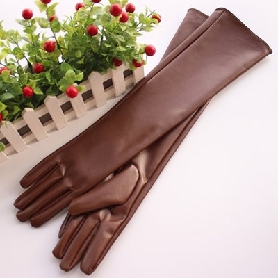 超长款手套女冬