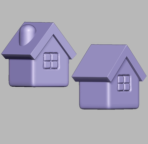 卡通圣诞小房子屋子stl圆雕图雕刻机图纸三维立体图3d模型文件346