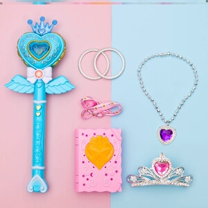 巴啦啦小魔仙魔法棒黑魔仙小月闪光舞法天女的变身包夜光粉色少女