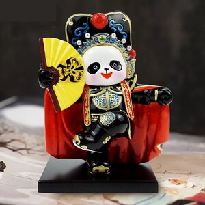 川剧熊猫京剧脸谱摆件成都纪念品礼物特色手工艺品出国礼品送老外