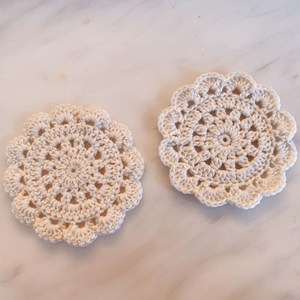 杯垫diy材料包inss风钩花防烫隔热垫子手工编织圆形简约茶杯垫道.